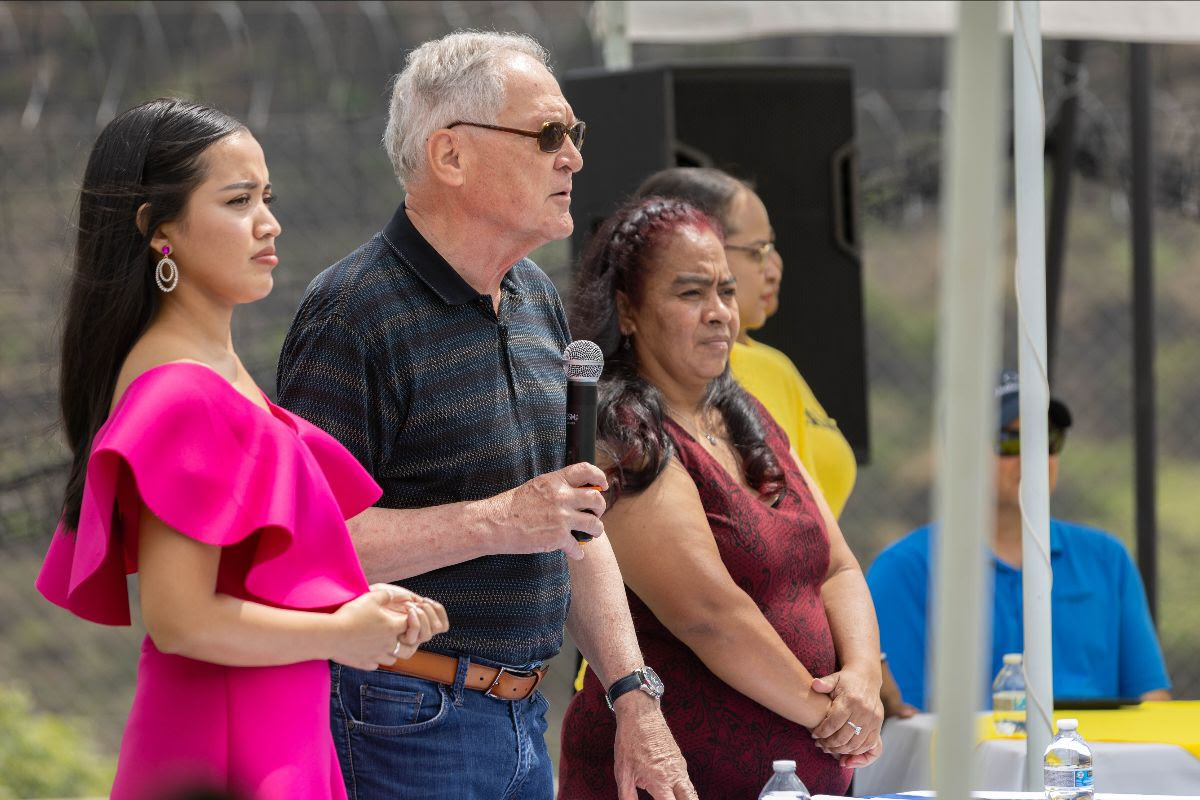 Speakers at the grand opening of the family life center.