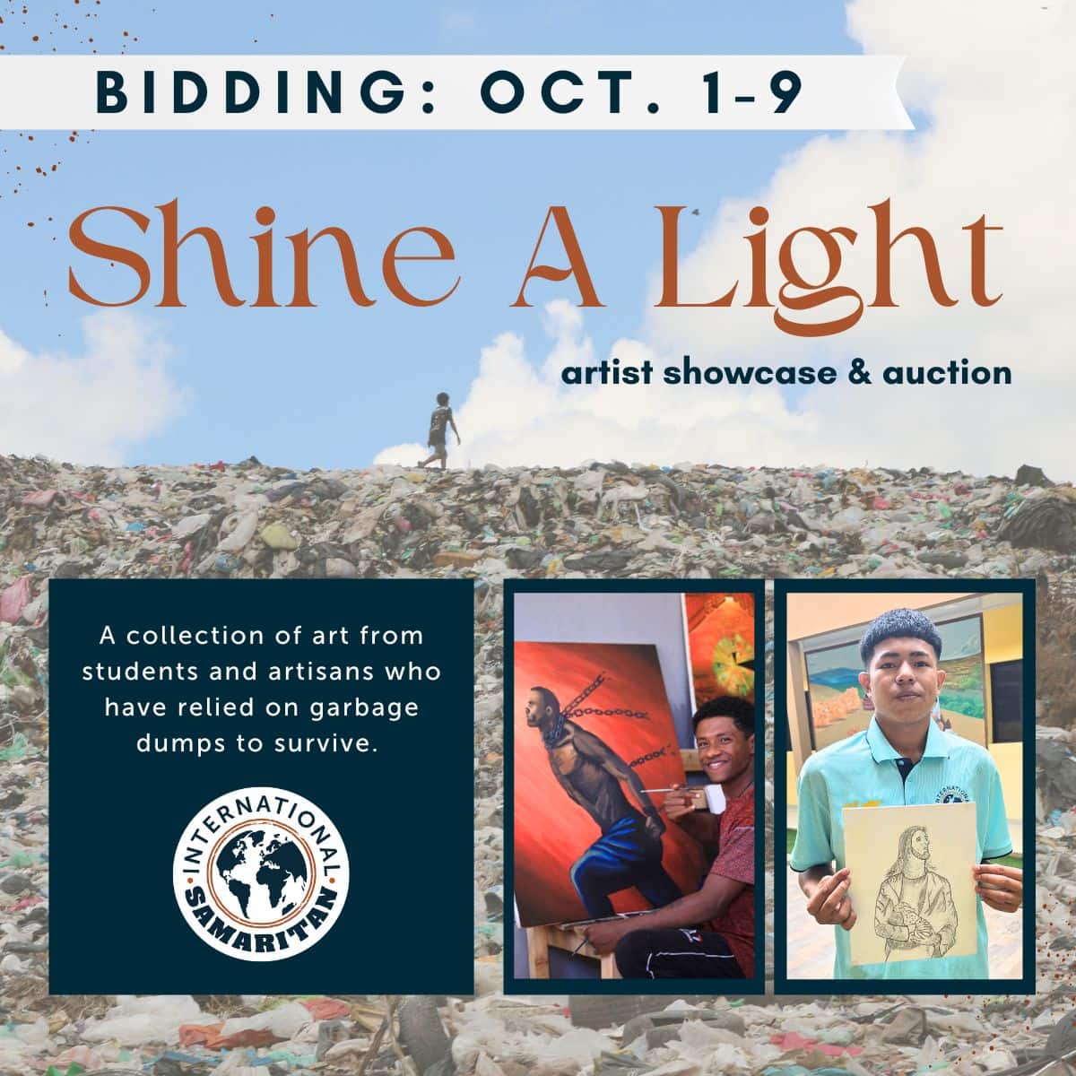 Shine a Light artist showcase and auction-bidding Oct. 1-9