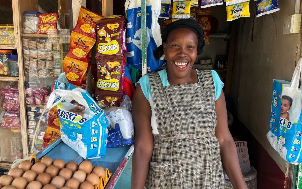 Regina with her successful street vendor business