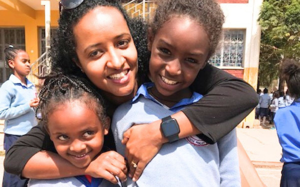 Marege and Selam on Mike's first trip to Ethiopia in December 2018.