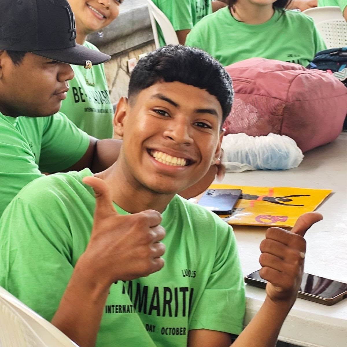 Mike with the Uganda team