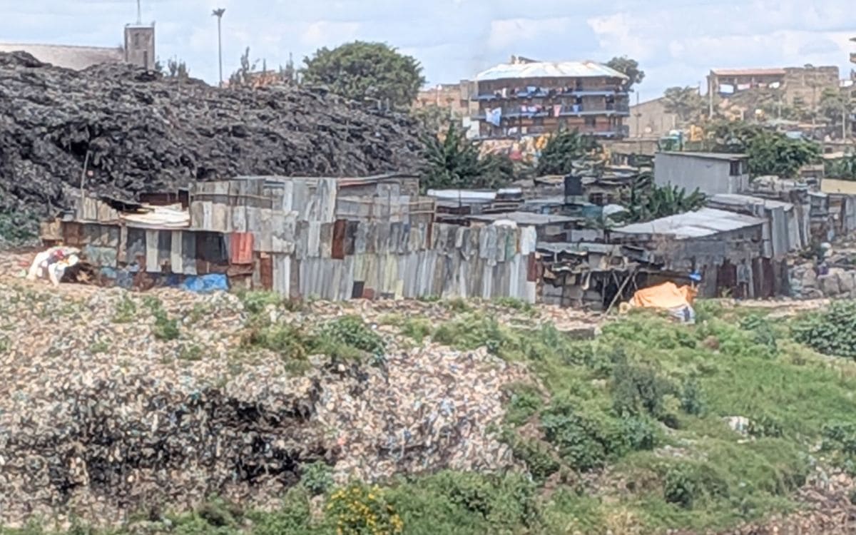 These are homes near the dumpsite in Dandora, Kenya.